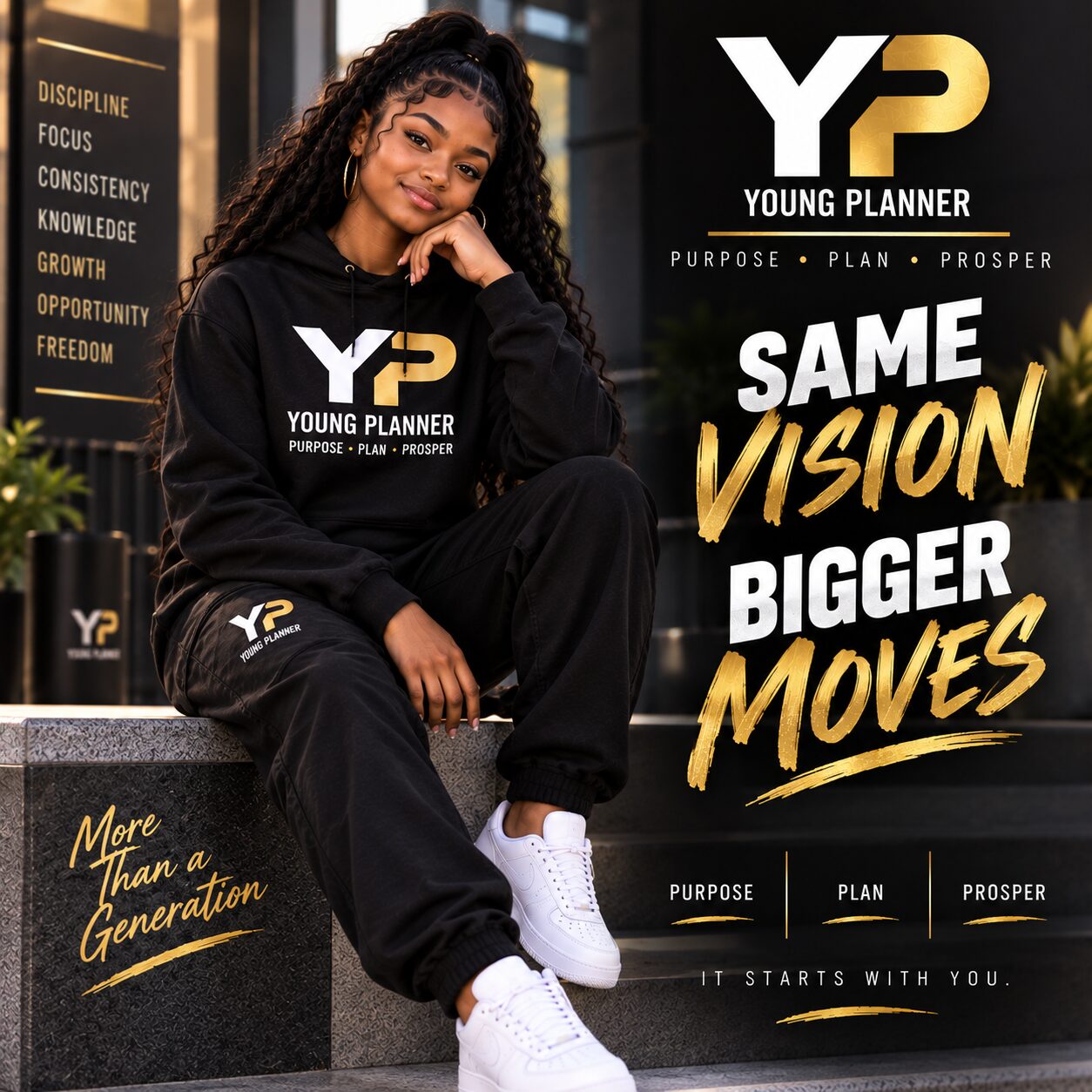 Young Planner campaign frame — same vision, bigger moves